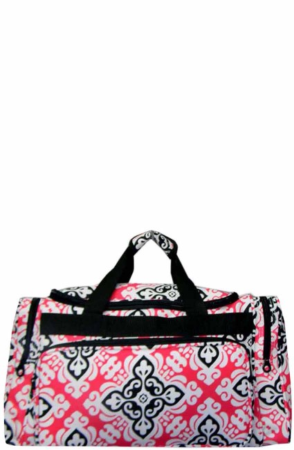 Printed Duffle Bag-BD9523/BK